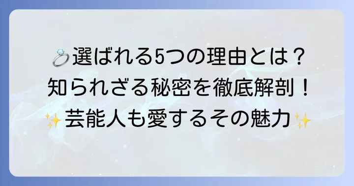 フィッシャーの指輪が選ばれる5つの理由