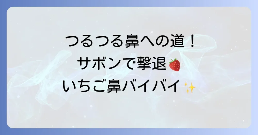 サボンフェイスポリッシャーでいちご鼻を撃退！つるつる肌へ導く使い方と選び方