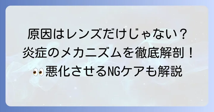 なぜ発症する？巨大乳頭結膜炎の主な原因