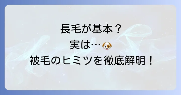 ゴールデンレトリバーに短毛種は存在しない？被毛の基本を知ろう