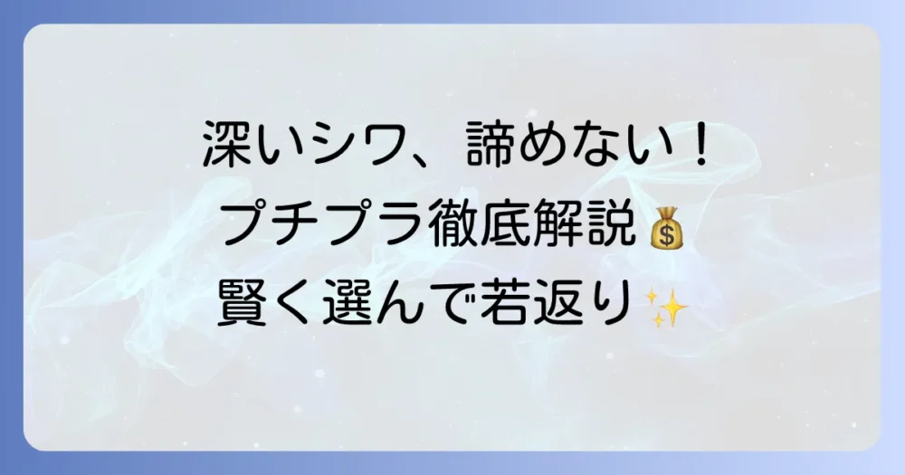 深いシワに効く化粧品プチプラ徹底解説！賢い選び方とおすすめアイテム