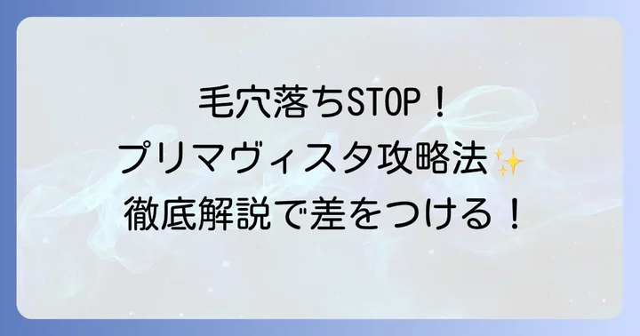 プリマヴィスタ下地の毛穴落ちを防ぐための対策と使い方