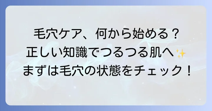 自宅で毛穴洗浄を始める前に知っておきたいこと