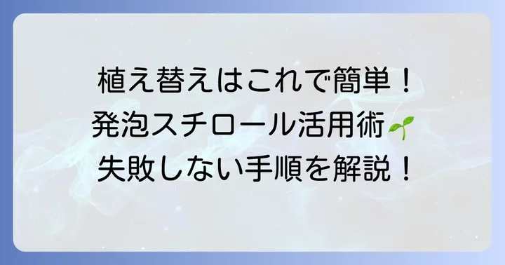 胡蝶蘭の植え替えに発泡スチロールを活用する進め方