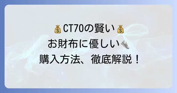 CT70の価格相場と予算の考え方