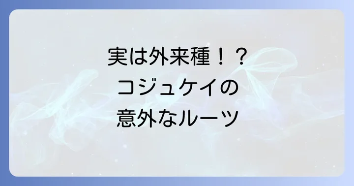 コジュケイは外来種?日本への導入経緯と現状