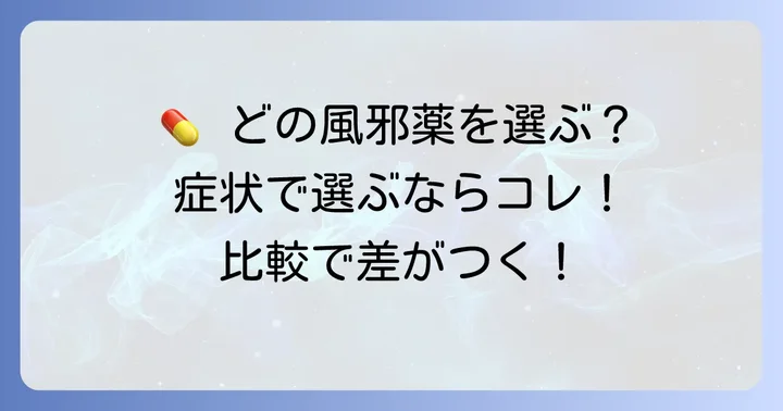他の風邪薬との比較!コルゲンコーワIB錠TXαを選ぶコツ