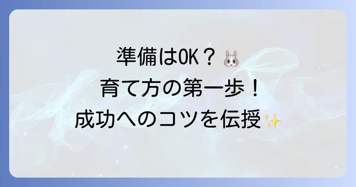 うさぎ苔の基本的な育て方|準備から植え付けまで