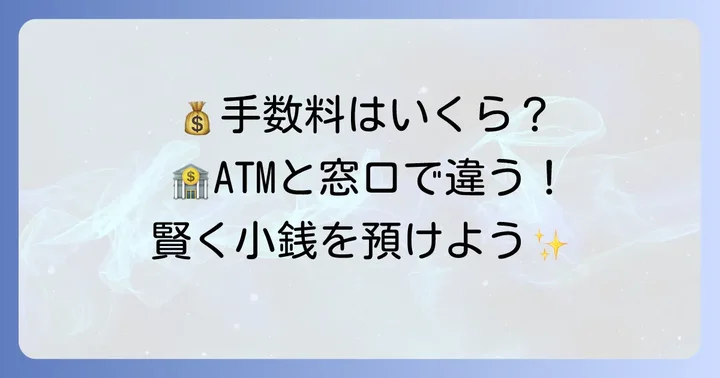 池田泉州銀行の小銭入金にかかる手数料