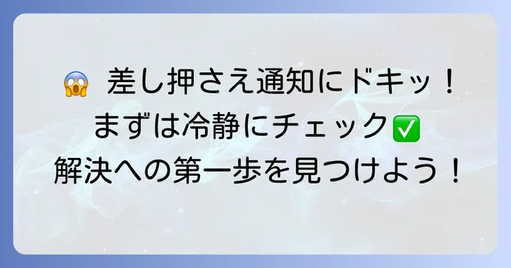 差し押さえの不安を解消！子浩法律事務所からの通知と取るべき行動