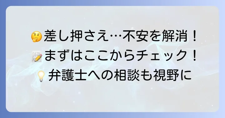 差し押さえに関するよくある質問