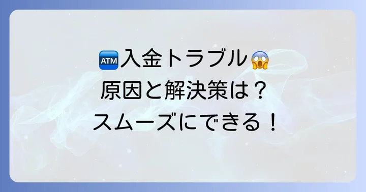 セブンイレブンATMで入金できない時の原因と対処法