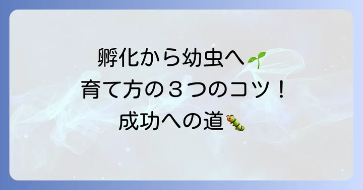 蚕卵紙を使った飼育の進め方：孵化から幼虫管理まで