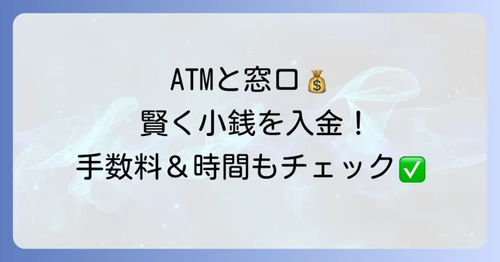 静岡銀行で小銭を入金する方法は主に2つ