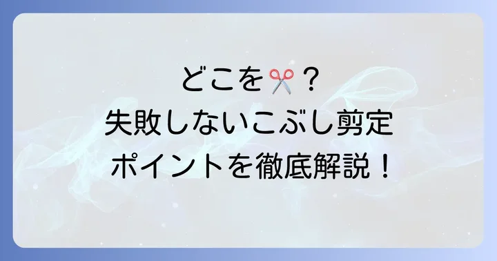 こぶしの剪定方法：どこをどう切る？