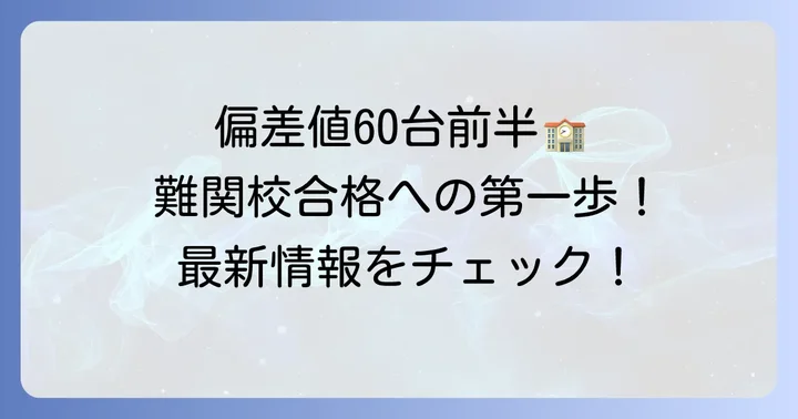 三田国際中学の最新偏差値と難易度を把握する