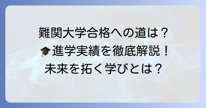 三田国際中学の大学進学実績と将来の進路
