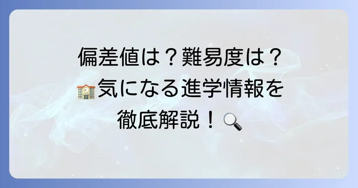 サレジアン国際学園高校の偏差値と難易度
