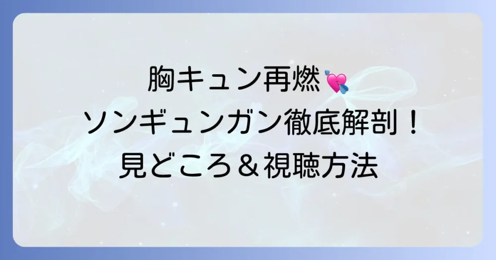 ときめき☆成均館（ソンギュンガン）を徹底解説！あらすじ・キャスト・見どころと無料視聴方法