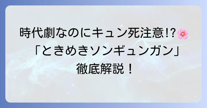 「ときめきソンギュンガン」とは？時代を超えて愛される名作ドラマの概要