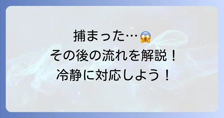 50キロオーバーで捕まった後の具体的な流れ