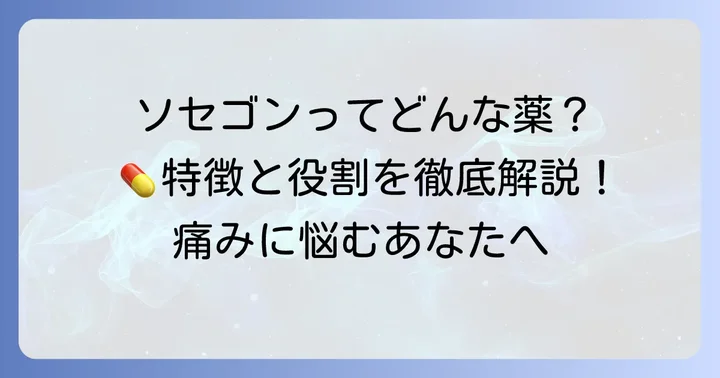 ソセゴンとはどんな薬？その特徴と役割