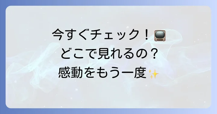 『Pure Soul～君が僕を忘れ ても～』の視聴方法