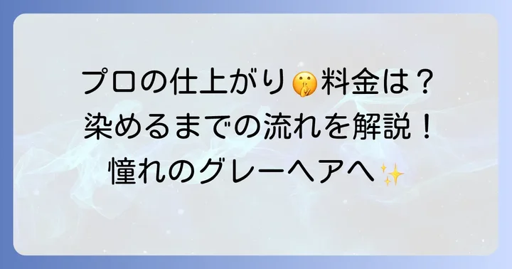 美容室で髪の毛をグレーに染める進め方と費用