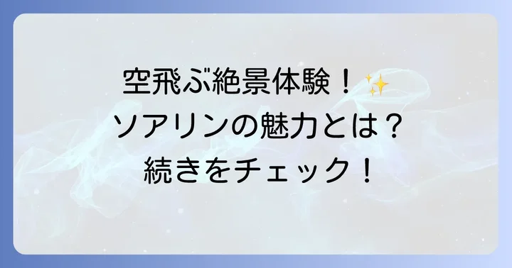 ソアリンファンタスティックフライトの魅力と特徴