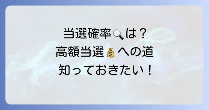 ナンバーズ4宝くじの当選確率と当選金額