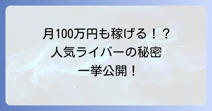 YUIプロダクションで輝く有名人・人気ライバーたち
