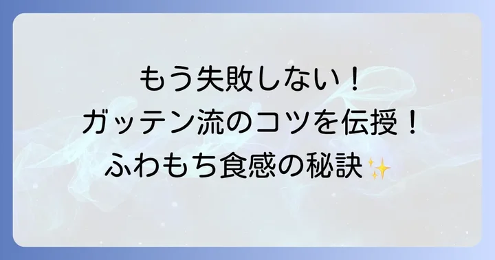 ためしてガッテン流お餅の焼き方を成功させるコツ