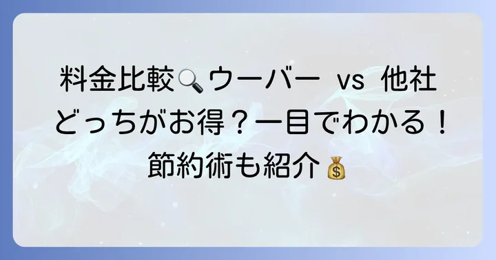 他の主要タクシーアプリとの迎車料金比較