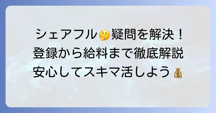 シェアフルでよくある質問