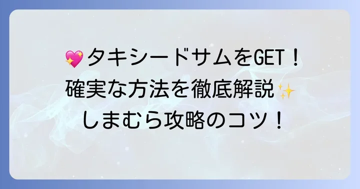 タキシードサムグッズしまむらで手に入れるためのポイント