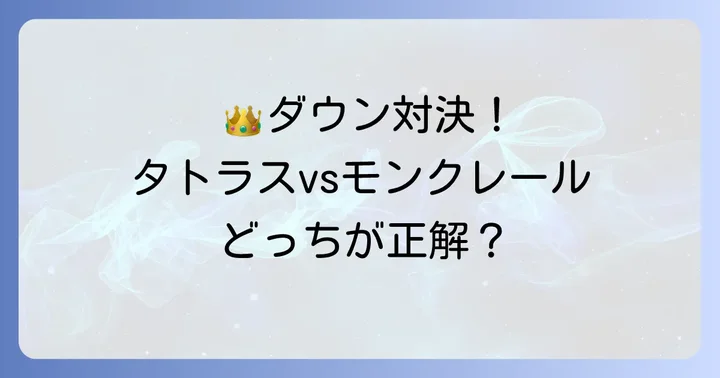タトラスと他ブランドの比較でわかる個性