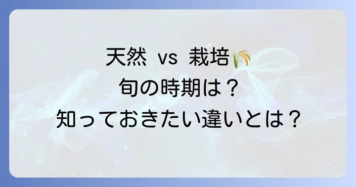 タラの芽の旬はいつ？天然物と栽培物の違いを理解する