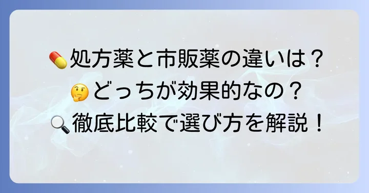 処方薬タリオンと市販薬タリオンARの違いを理解する