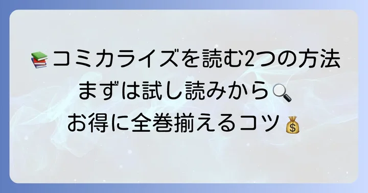 試し読みから購入へ！コミカライズを読む方法
