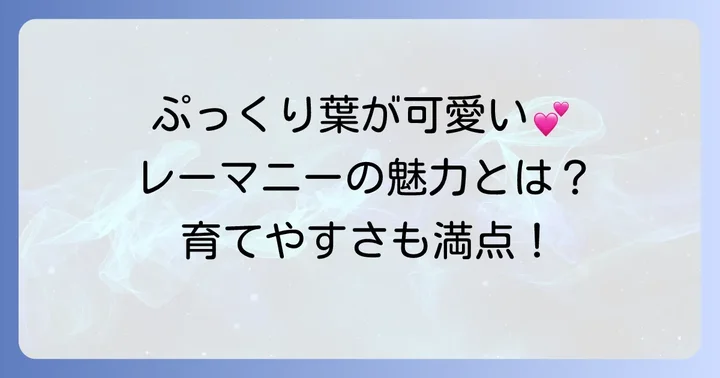 レーマニーとは？基本情報と魅力