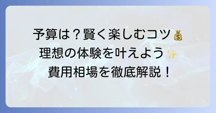 チャーターボックスシンガポール体験の費用と予算の考え方