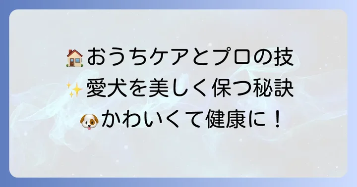 自宅でできる簡単お手入れとプロのトリミング活用術
