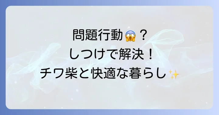 チワ柴成犬のしつけと社会化：問題行動を防ぐために