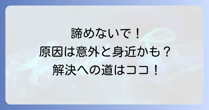 それでもLGテレビ地デジが映らない場合に考えられる原因