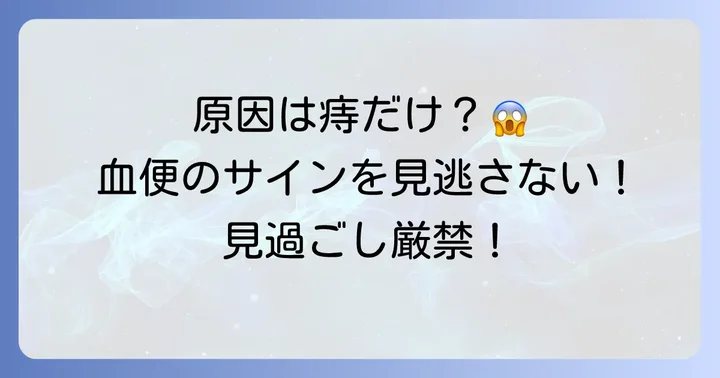 固い便に血が混じるのはなぜ？主な原因と背景