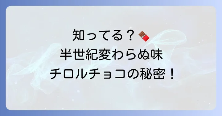 チロルチョコミルクヌガーの歴史と変わらない魅力