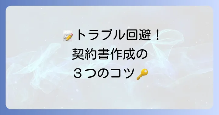 駐車場賃貸借契約書作成のコツと注意点