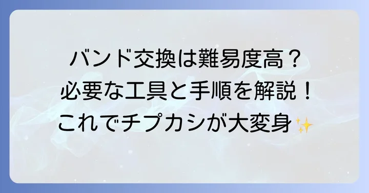 チプカシのメタルバンド交換方法