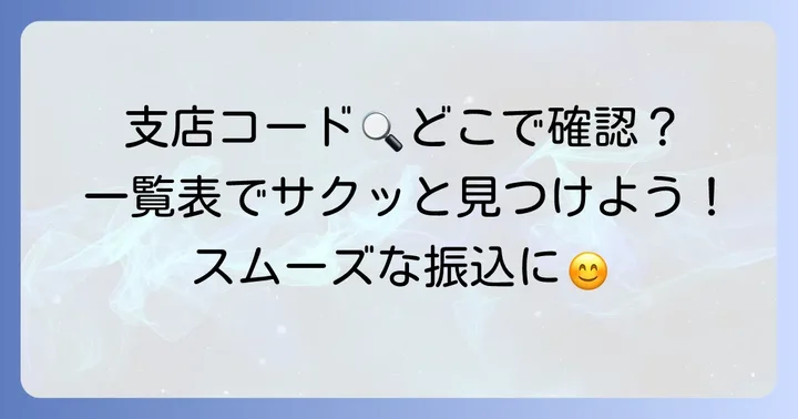 千葉銀行の支店コードを調べる方法と一覧