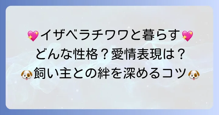 イザベラチワワ成犬の性格と飼い主との関係